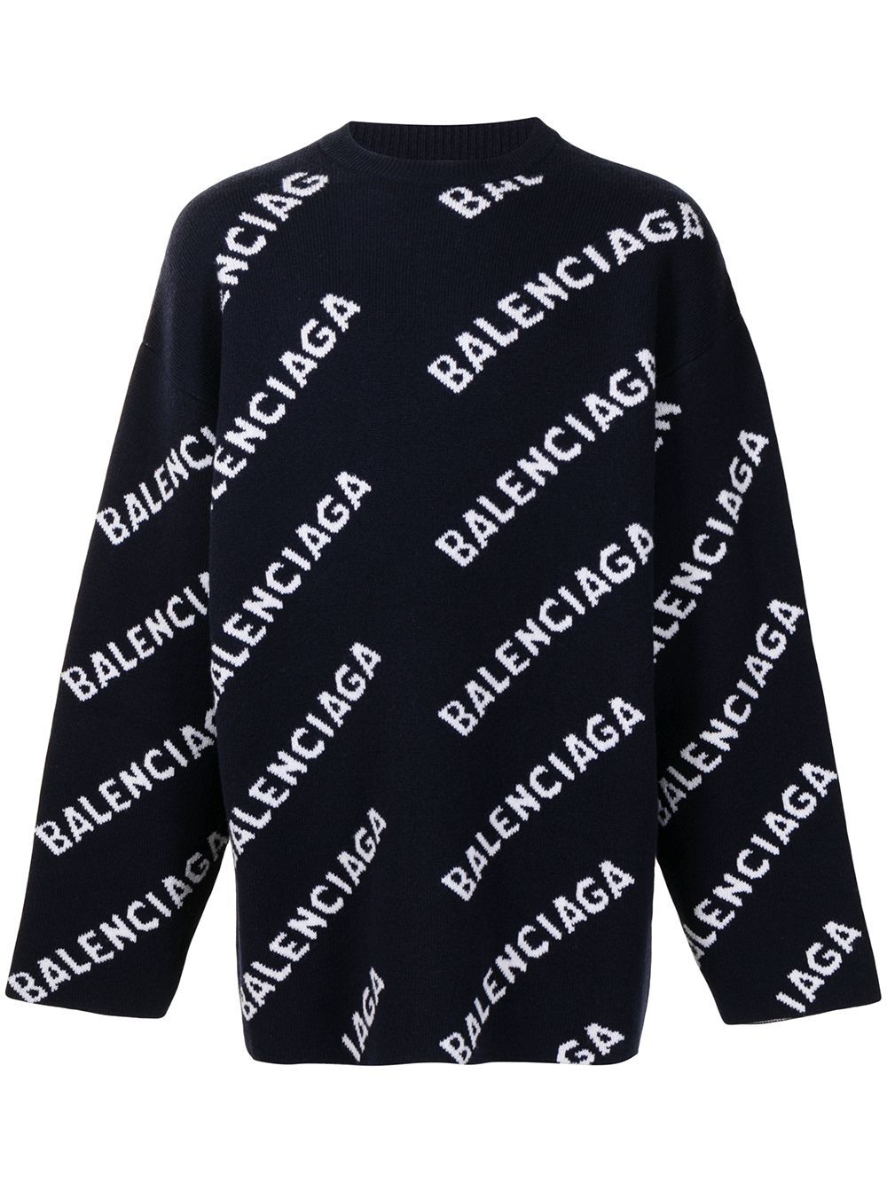 Balenciaga logoprint Distressed Pullover Hoodie  Farfetch
